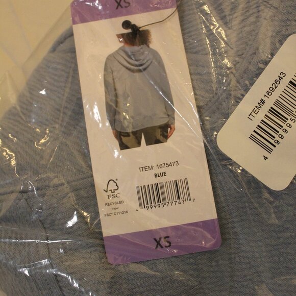 Andrew Marc Womens Blue Soft Ribbed Pullover Sweatershirt Size XS NWT - Picture 3 of 3